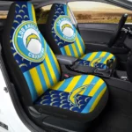 Los Angeles Chargers Car Seat Covers Custom US Flag Style Gear Car Cover CSC TN1510221011