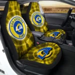 Los Angeles Rams Car Seat Covers Custom Tie Dye Car Accessories Gear Car Cover DN0803231018 CSC 2023