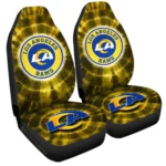 Los Angeles Rams Car Seat Covers Custom Tie Dye Car Accessories Gear Car Cover DN0803231018 CSC 2023