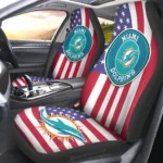 Miami Dolphins Car Seat Covers Custom Car Decor Accessories Gear Car Cover CSC TN1310221017