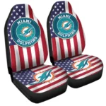 Miami Dolphins Car Seat Covers Custom Car Decor Accessories Gear Car Cover CSC TN1310221017