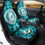 Miami Dolphinsv Car Seat Covers Custom Tie Dye Car Accessories Gear Car Cover DN0803231019 CSC 2023