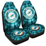 Miami Dolphinsv Car Seat Covers Custom Tie Dye Car Accessories Gear Car Cover DN0803231019 CSC 2023
