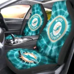 Miami Dolphinsv Car Seat Covers Custom Tie Dye Car Accessories Gear Car Cover DN0803231019 CSC 2023