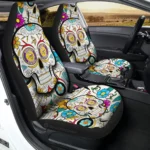 Minnesota Vikings Car Seat Covers Custom Sugar Skull Car Accessories Gear Car Cover DN0208232052 CSC 2023