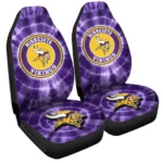 Minnesota Vikings Car Seat Covers Custom Tie Dye Car Accessories Gear Car Cover DN0803231020 CSC 2023