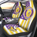 Minnesota Vikings Car Seat Covers Custom US Flag Style Gear Car Cover CSC TN1510221015