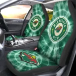 Minnesota Wild Car Seat Covers Custom Tie Dye Car Accessories Gear Car Cover DN0803231047 CSC 2023 7478e33c