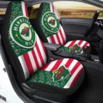 Minnesota Wild Car Seat Covers Custom US Flag Style Gear Car Cover TN1510221044 CSC 2022