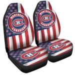 Montreal Canadiens Car Seat Covers Custom US Flag Style Gear Car Cover TN1510221043 CSC 2022