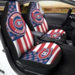 Montreal Canadiens Car Seat Covers Custom US Flag Style Gear Car Cover TN1510221043 CSC 2022