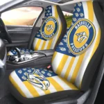 Nashville Predators Car Seat Covers Custom US Flag Style Gear Car Cover TN1510221041 CSC 2022 2230a3c0