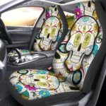 Nashville SC Car Seat Covers Custom Sugar Skull Car Accessories Gear Car Cover DN0208232073 CSC 2023
