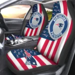 New England Patriots Car Seat Covers Custom US Flag Style Gear Car Cover CSC TN1510221029