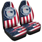 New England Patriots Car Seat Covers Custom US Flag Style Gear Car Cover CSC TN1510221029