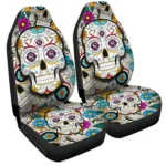 New England Revolution Car Seat Covers Custom Sugar Skull Car Accessories Gear Car Cover DN0208232074 CSC 2023