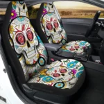 New Jersey Devils Car Seat Covers Custom Sugar Skull Car Accessories Gear Car Cover DN0208232017 CSC 2023