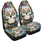 New Orleans Saints Car Seat Covers Custom Sugar Skull Car Accessories Gear Car Cover DN0208232054 CSC 2023