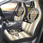 New Orleans Saints Car Seat Covers Custom US Flag Style Gear Car Cover CSC TN1510221018