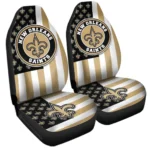 New Orleans Saints Car Seat Covers Custom US Flag Style Gear Car Cover CSC TN1510221018