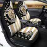 New Orleans Saints Car Seat Covers Custom US Flag Style Gear Car Cover CSC TN1510221018