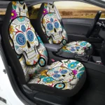 New York City FC Car Seat Covers Custom Sugar Skull Car Accessories Gear Car Cover DN0208232075 CSC 2023
