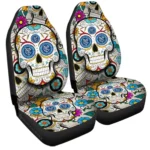 New York City FC Car Seat Covers Custom Sugar Skull Car Accessories Gear Car Cover DN0208232075 CSC 2023