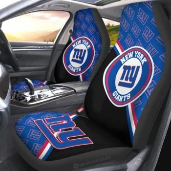 New York Giants Car Seat Covers Custom Car Accessories For Fans Gear Car Cover 2