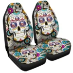 New York Islanders Car Seat Covers Custom Sugar Skull Car Accessories Gear Car Cover DN0208232018 CSC 2023