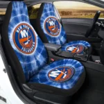 New York Islanders Car Seat Covers Custom Tie Dye Car Accessories Gear Car Cover DN0803231051 CSC 2023