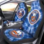 New York Islanders Car Seat Covers Custom Tie Dye Car Accessories Gear Car Cover DN0803231051 CSC 2023
