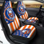 New York Islanders Car Seat Covers Custom US Flag Style Gear Car Cover TN1510221059 CSC 2022