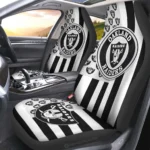 Oakland Raiders Car Seat Covers Custom US Flag Style Gear Car Cover