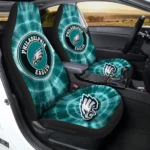 Philadelphia Eagles Car Seat Covers Custom Tie Dye Car Accessories Gear Car Cover DN0803231026 CSC 2023