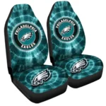 Philadelphia Eagles Car Seat Covers Custom Tie Dye Car Accessories Gear Car Cover DN0803231026 CSC 2023