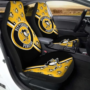 Pittsburgh Penguins Car Seat Covers Custom Car Accessories For Fans Gear Car Cover CSC TN1310223021