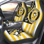 Pittsburgh Penguins Car Seat Covers Custom US Flag Style Gear Car Cover TN1510221052 CSC 2022