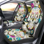 Pittsburgh Steelers Car Seat Covers Custom Sugar Skull Car Accessories Gear Car Cover DN0208232032 CSC 2023