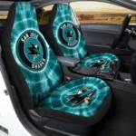 San Jose Sharks Car Seat Covers Custom Tie Dye Car Accessories Gear Car Cover DN0803231056 CSC 2023