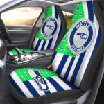 Seattle Seahawks Car Seat Covers Custom US Flag Style Gear Car Cover TN1510221028 CSC 2022