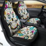 Seattle Sounders FC Car Seat Covers Custom Sugar Skull Car Accessories Gear Car Cover DN0208232090 CSC 2023
