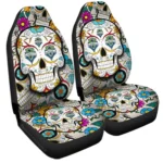 Seattle Sounders FC Car Seat Covers Custom Sugar Skull Car Accessories Gear Car Cover DN0208232090 CSC 2023