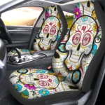 Tampa Bay Buccaneers Car Seat Covers Custom Sugar Skull Car Accessories Gear Car Cover DN0208232061 CSC 2023