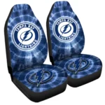 Tampa Bay Lightning Car Seat Covers Custom Tie Dye Car Accessories Gear Car Cover DN0803231058 CSC 2023