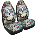 Tennessee Titans Car Seat Covers Custom Sugar Skull Car Accessories Gear Car Cover DN0208232062 CSC 2023