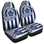 Toronto Maple Leafs Car Seat Covers Custom US Flag Style Gear Car Cover TN1510221058 CSC 2022