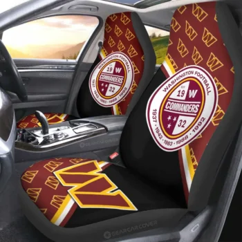 Washington Commanders Car Seat Covers Custom Car Accessories For Fans Gear Car Cover 2