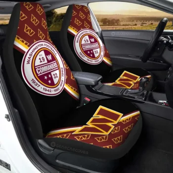 Washington Commanders Car Seat Covers Custom Car Accessories For Fans Gear Car Cover CSC TN1310223061