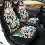 Winnipeg Jets Car Seat Covers Custom Sugar Skull Car Accessories Gear Car Cover DN0208232030 CSC 2023