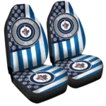 Winnipeg Jets Car Seat Covers Custom US Flag Style Gear Car Cover TN1510221062 CSC 2022